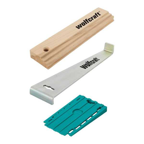 Set para Suelos Perfectos Instalación de Suelos Laminados y de Diseño WOLFCRAFT