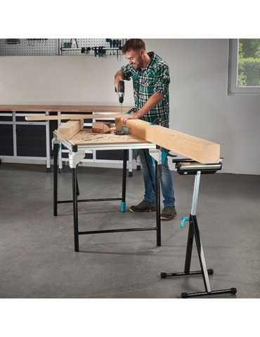 Caballete Multifuncional con Soporte y Rodillo WOLFCRAFT 2