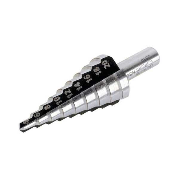 Broca Escalonada HSS de Ø4 - Ø20 mm WOLFCRAFT