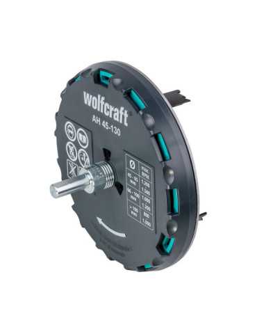 Sierra de Corona Ajustable Ah 45-130 Medidas: Ø45 - 130 mm WOLFCRAFT