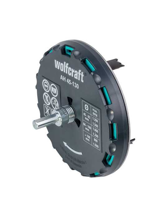 Sierra de Corona Ajustable Ah 45-130 Medidas: Ø45 - 130 mm WOLFCRAFT