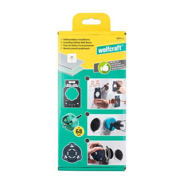 Kit de Instalaciones de Cajas Eléctricas WOLFCRAFT