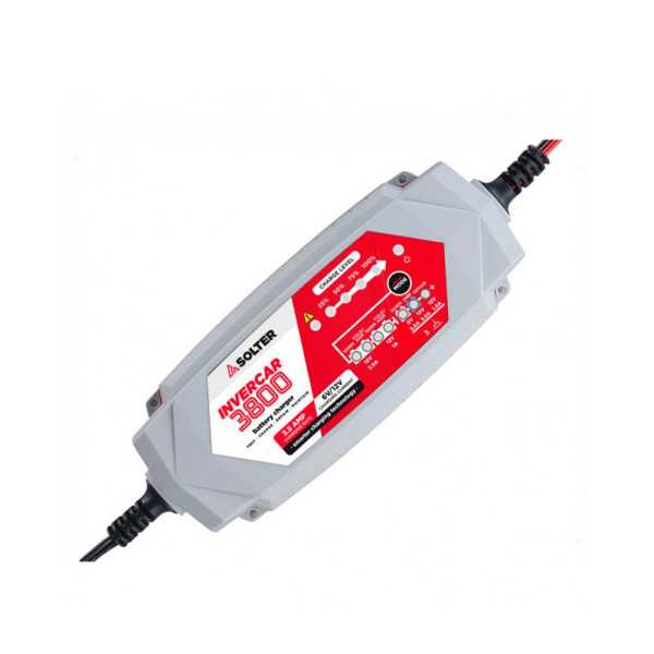 Cargador Inteligente de Baterias Invercar 3800 6/12V 3.5A (Coches y Motos) SOLTER