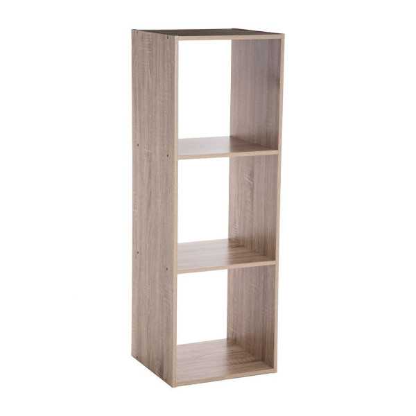 Estanteria Madera para 3 Cajas Organizadoras 100,5 x 34,4 x 32 cm 5FIVE