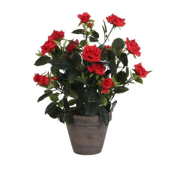 Maceta de Rosal Rojo, Ø11,5 x 33 x 25 cm MICA DECORATIONS