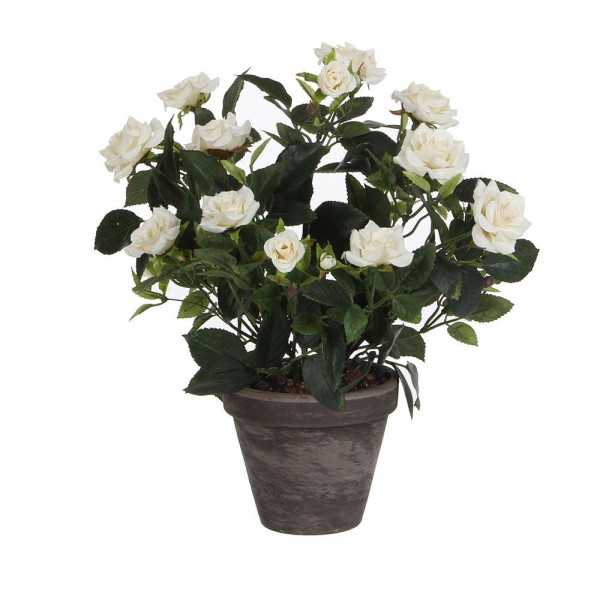 Maceta de Rosal Blanco, Ø11,5 x 33 x 25 cm MICA DECORATIONS