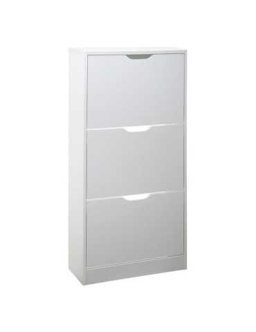 Zapatero de Madera 115 x 60 x 24 cm Color Blanco 5FIVE