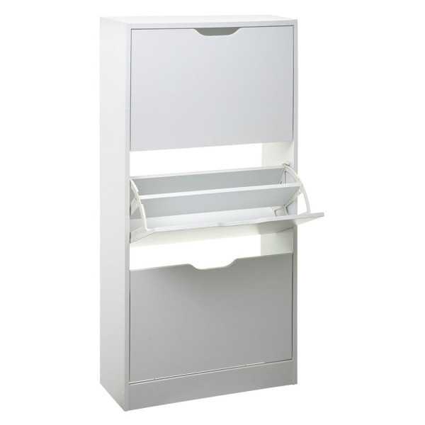 Zapatero de Madera 115 x 60 x 24 cm Color Blanco 5FIVE