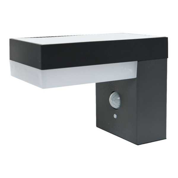 Aplique Solar con Detector Max 600lm 3200K 10x16,5x13cm Edm LUMINEO