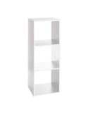 Estanteria Madera para 3 Cajas Organizadoras Blanco 100,5 x 34,4 x 32 cm 5FIVE