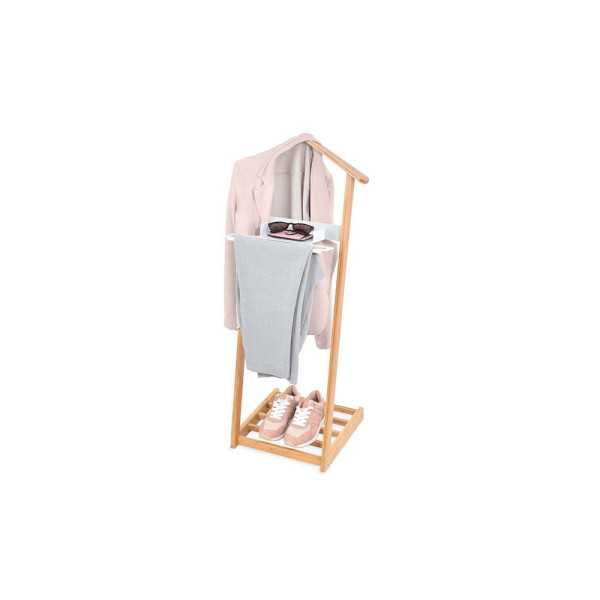 Galan de Noche Bambu con Repisa para Zapatos 43,5 x 34 x 102 cm DOMO PACK LIVING
