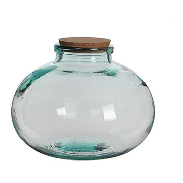 Bote de Cristal Redondo Olly con Tapón de Corcho Ø29 x 23 cm MICA DECORATIONS