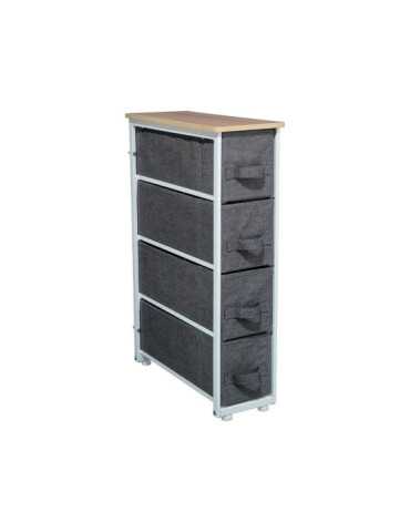 Cajonera Estrecha Gris Oscuro 73,5 x 48 x 20 cm 5FIVE