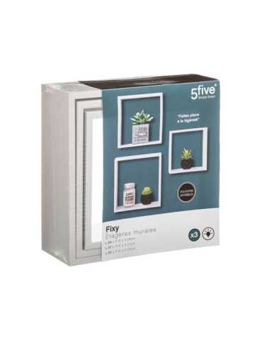 Set 3 Estantes tipo Cubo Color Blanco 3 Medidas 5FIVE 2