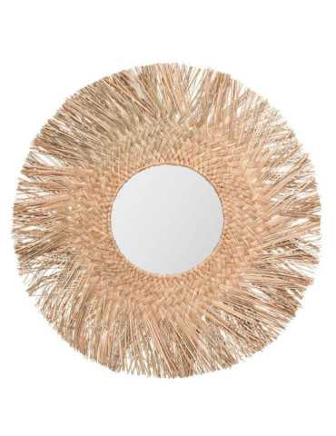 Espejo de Junco Natural Colección Jungly Ø80 cm ATMOSPHERA