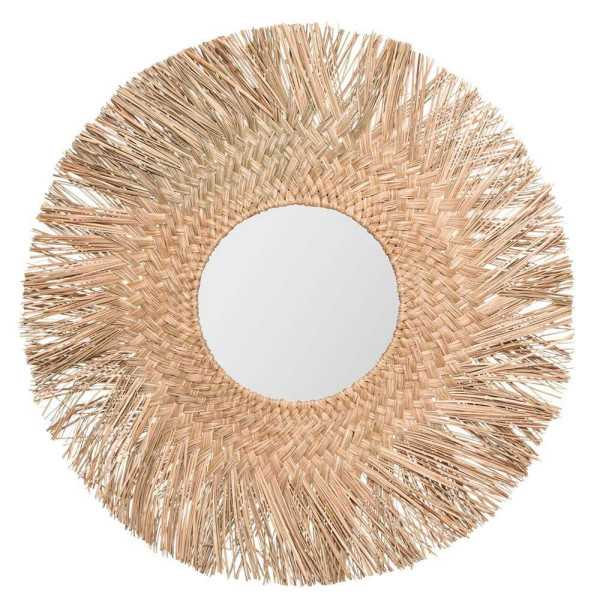 Espejo de Junco Natural Colección Jungly Ø80 cm ATMOSPHERA