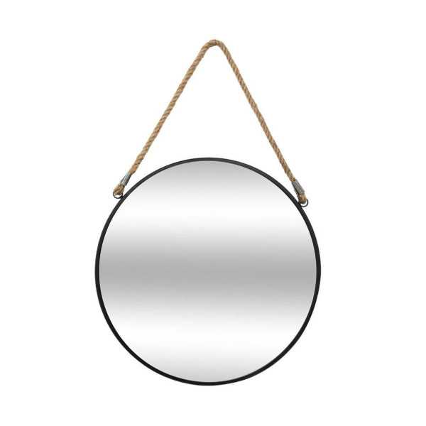 Espejo Redondo de Metal con Cuerda Ø55 cm ATMOSPHERA