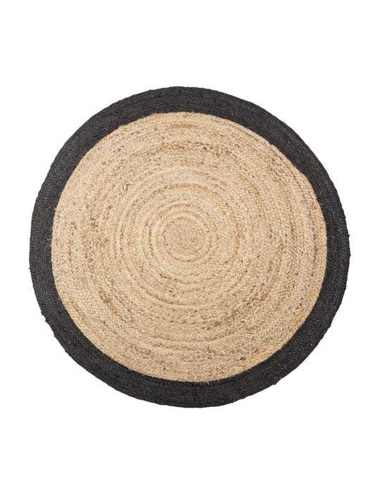 Alfombra Arpillera Negra Ø120 cm ATMOSPHERA
