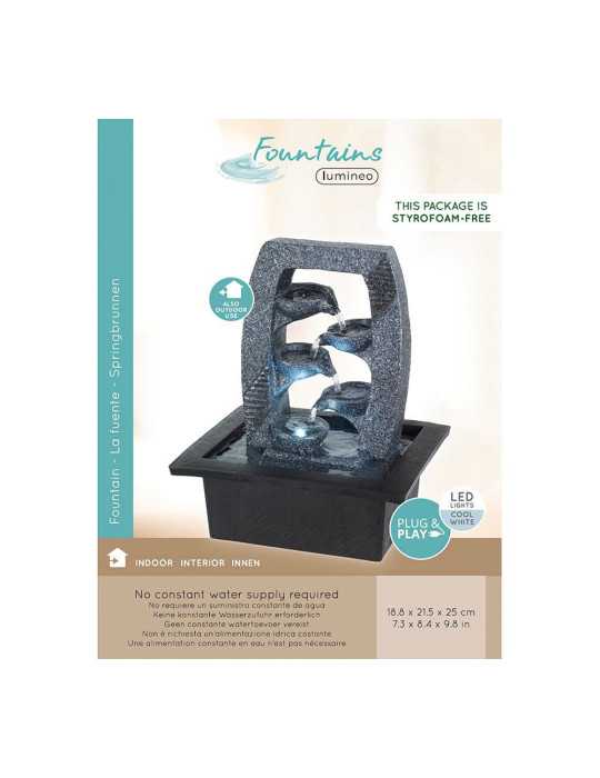 Fuente de Poliresina para Interior y Exterior Modelos Variados 21,5 x 18,5 x 25 cm LUMINEO