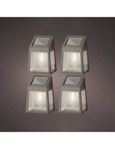 Set de 4 Apliques de Pared Solar LED 898174 LUMINEO