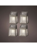 Set de 4 Apliques de Pared Solar LED 898174 LUMINEO