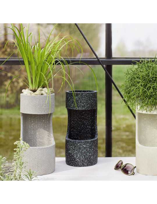 Fuente Cilíndrica para Interior y Exterior IP44, Colores Surtidos, Ø16 x 35 cm LUMINEO