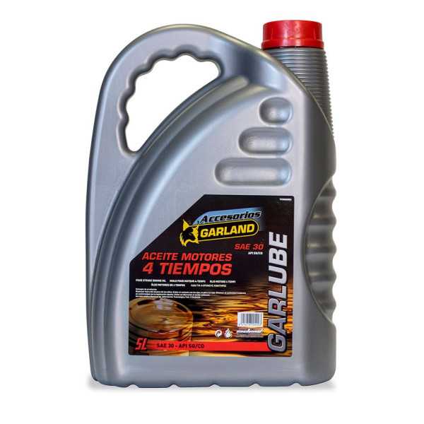 Aceite Sae 30 para Motores de 4 Tiempos 5 l GARLAND