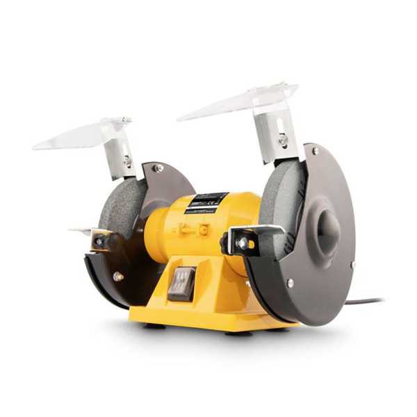 Esmeriladora de Banco + 2 Ruedas Abrasivas de Ø150 mm, 150 W con Cable 2 m POWERPLUS