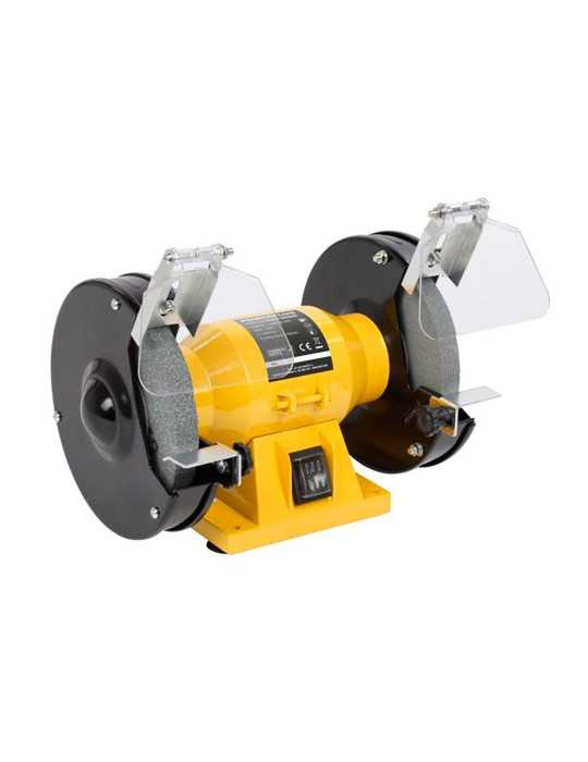 Esmeriladora de Banco + 2 Ruedas Abrasivas de Ø150 mm, 150 W con Cable 2 m POWERPLUS