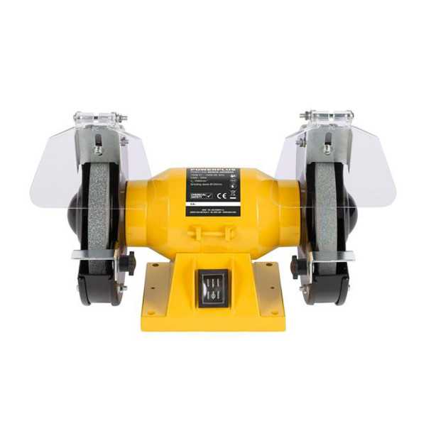 Esmeriladora de Banco + 2 Ruedas Abrasivas de Ø150 mm, 150 W con Cable 2 m POWERPLUS