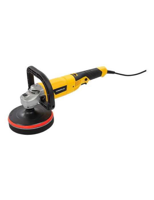 Pulidora Angular 1200W Ø180 mm + 3 Accesorios POWERPLUS