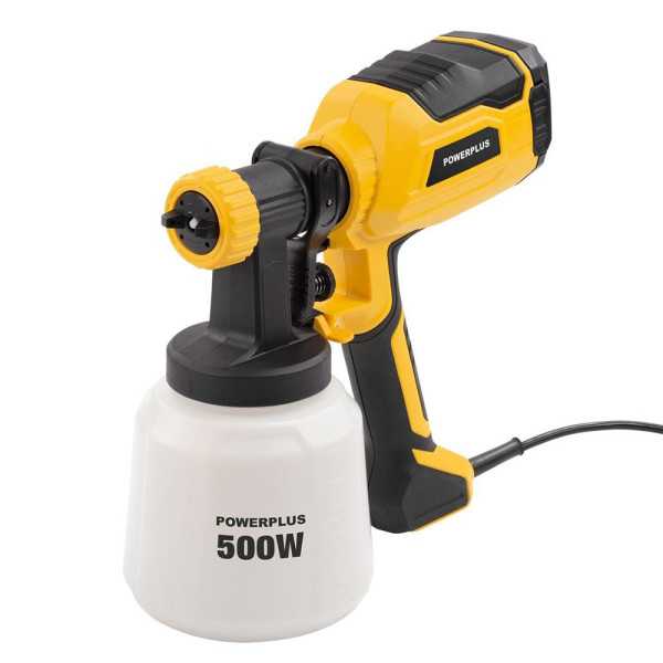 Pistola de Pintura Hvlp 500 W, 1400 ml POWERPLUS