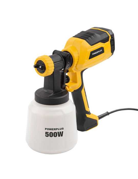 Pistola de Pintura Hvlp 500 W, 1400 ml POWERPLUS