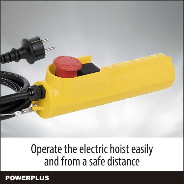 Polipasto Eléctrico 500 W 100/200 kg POWERPLUS
