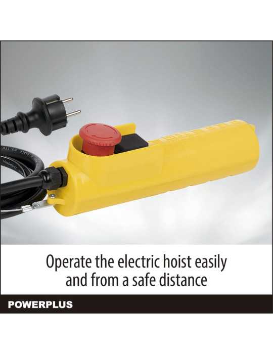 Polipasto Eléctrico 500 W 100/200 kg POWERPLUS