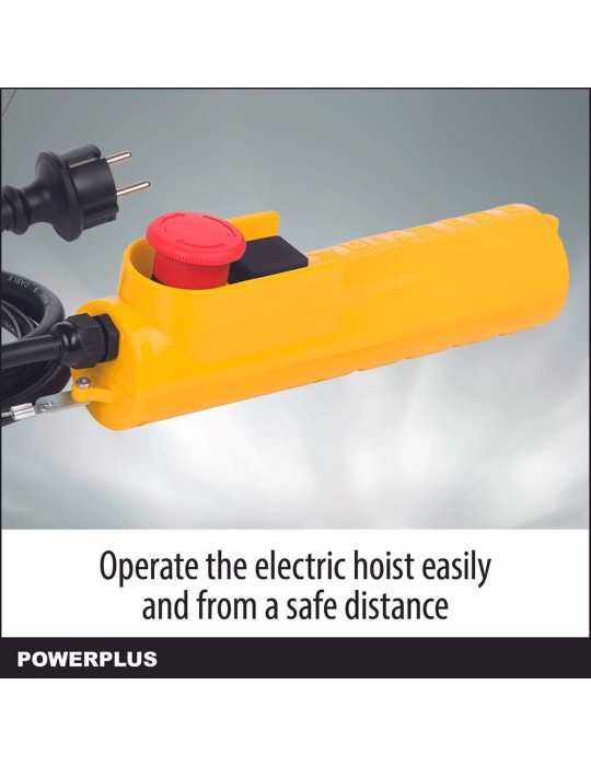 Polipasto Eléctrico 1050 W 300/600 kg POWERPLUS