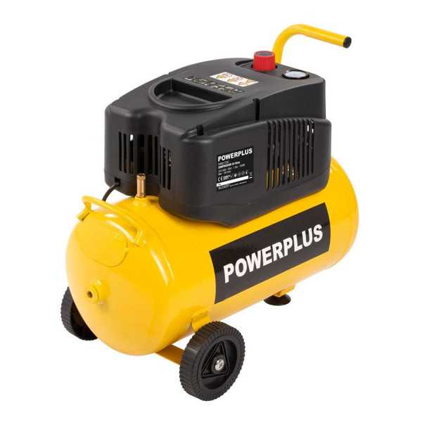 Compresor 1200 W 24 L sin Aceite POWERPLUS