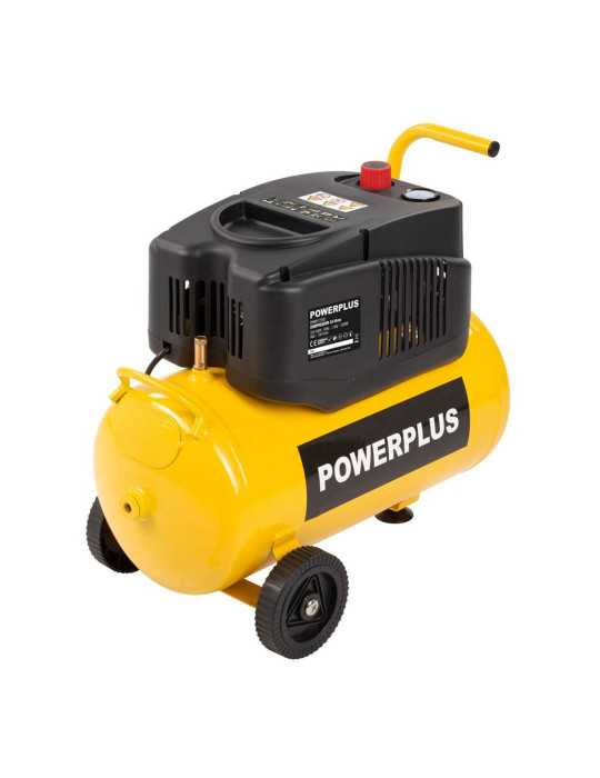 Compresor 1200 W 24 L sin Aceite POWERPLUS