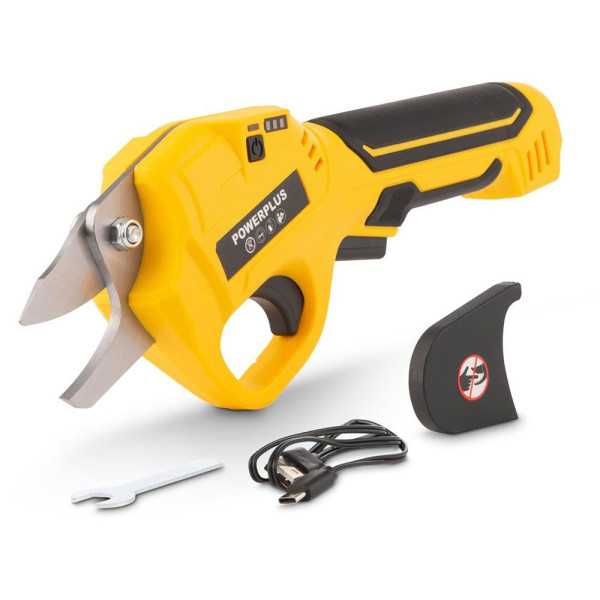 Tijeras de Podar 4V, Recargables, Máx Ø14 mm POWERPLUS