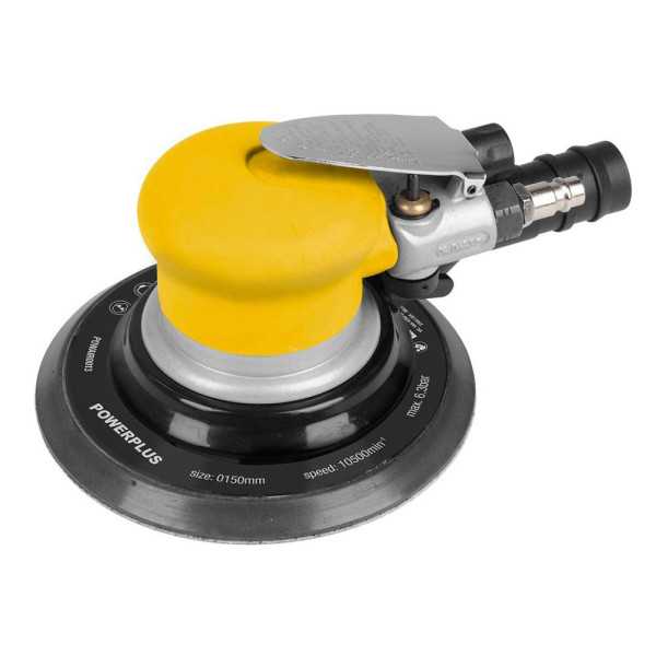 Ijadora Orbital Neumática Excéntrica 240 l/min, Ø150 mm POWERPLUS