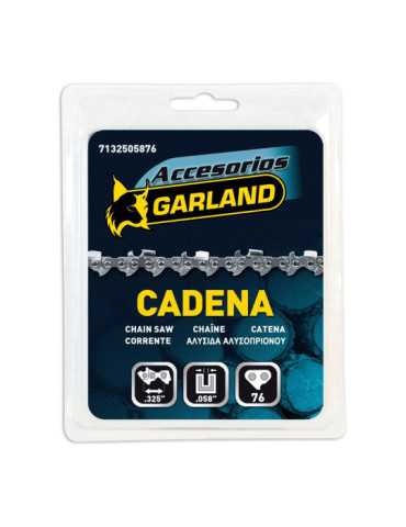 Cadena de Motosierra para Espada de 20 pulg / 50 cm, 76 Eslabones, 325 pulg, Espesor 0,058 pulg GARLAND
