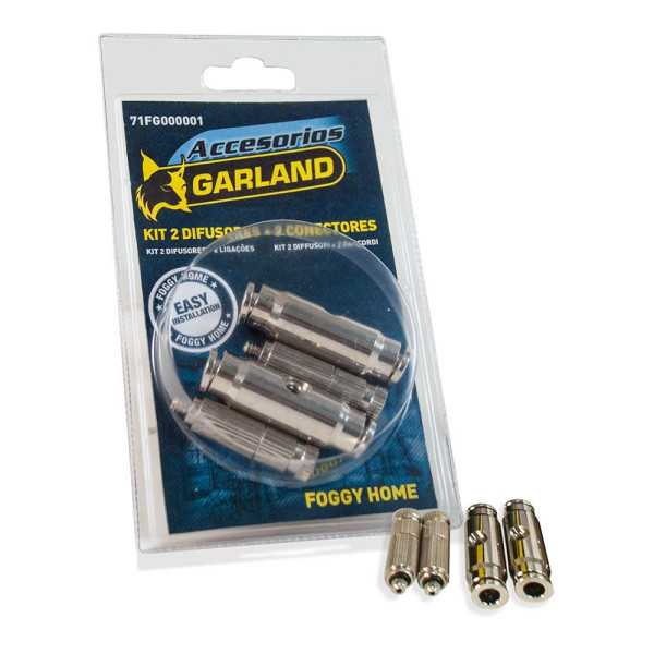 Difusores + 2 Conectores ¼ pulg, Kit 2 uds GARLAND