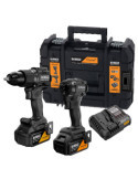Kit Taladro Percutor DCD86 Mclaren Xr 18 V, + Atornillador Impacto DCF86 + 2 Baterías 5 Ah + Cargador DEWALT