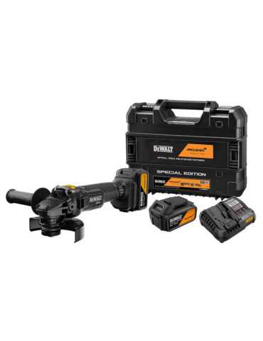 Mini Amolardora sin Escobillas Mclaren Xr 18 V Ø125 mm con 2 Baterías 5 Ah y Cargador DEWALT