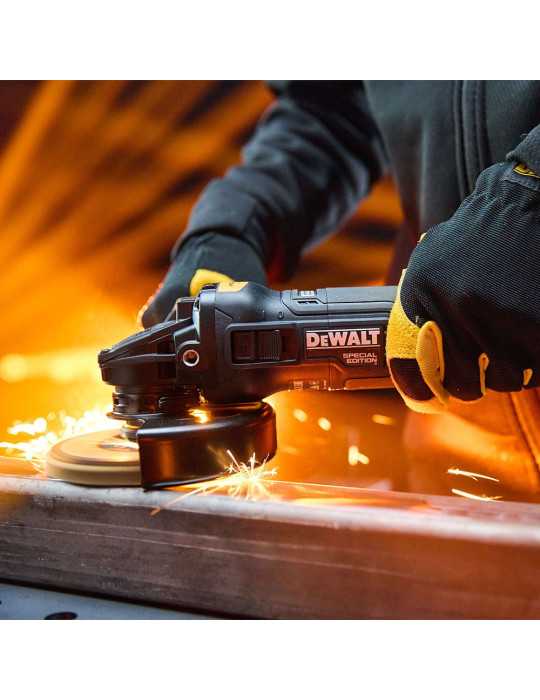 Mini Amolardora sin Escobillas Mclaren Xr 18 V Ø125 mm con 2 Baterías 5 Ah y Cargador DEWALT