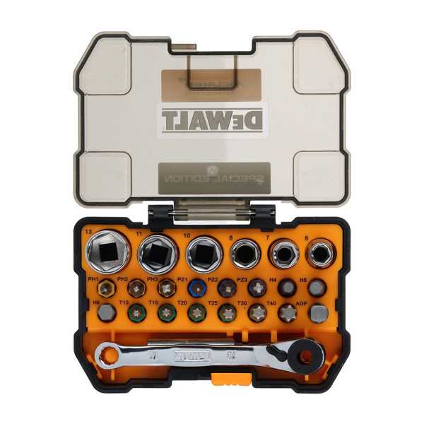 Juego Carraca, Puntas y Vasos Edición Mclaren, 24 Piezas DEWALT