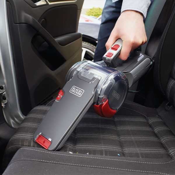 Aspirador Coche Pivotante, 12 V, con Accesorios BLACK+DECKER