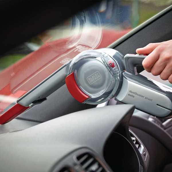 Aspirador Coche Pivotante, 12 V, con Accesorios BLACK+DECKER