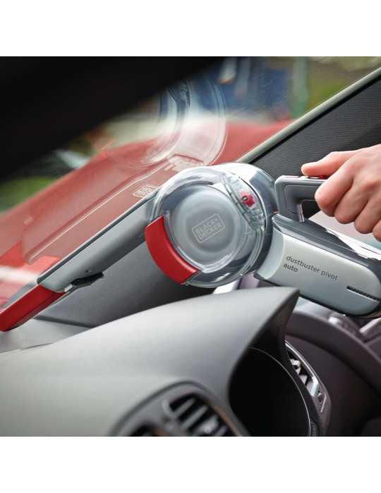 Aspirador Coche Pivotante, 12 V, con Accesorios BLACK+DECKER