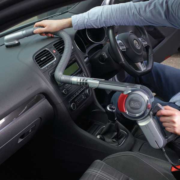 Aspirador Coche Pivotante, 12 V, con Accesorios BLACK+DECKER